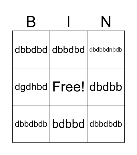 FITNESS BINGO Card