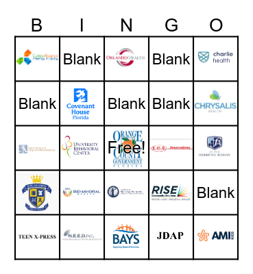 DJJ Back To School Event Bingo Card