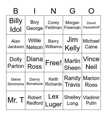 Death Second Half of 2025 Bingo Card