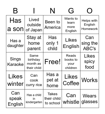 Cebu English Day3 Bingo Card