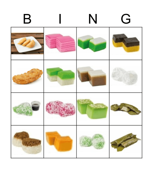 Pei Tong 80 Bingo Card