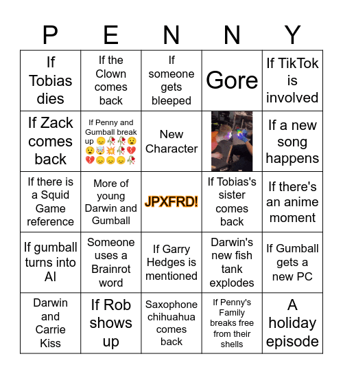 Untitled Zac Bingo Card