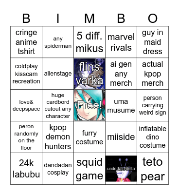 malcon aug. 2025 Bingo Card