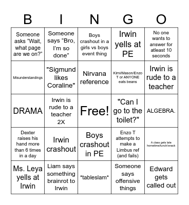 6c tm bingo so skibidi Bingo Card