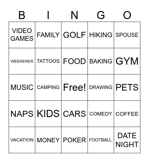 SMILE WEEK Bingo Card