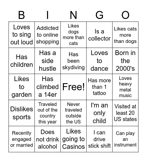 RFMA Bingo Card