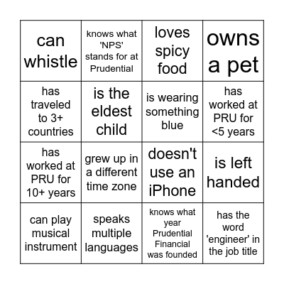 Ice Cream Social Bingo! Bingo Card