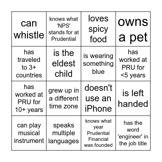 Ice Cream Social Bingo! Bingo Card