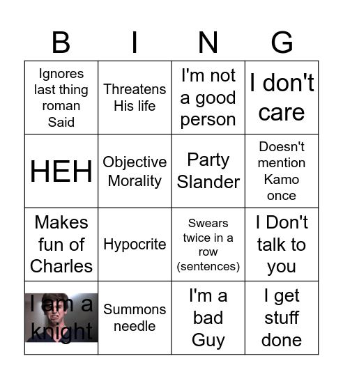 Pyxis Bingo Card