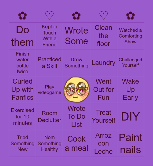 Bunny's Bingo Card
