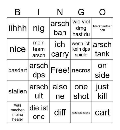 marvel rivals Bingo Card