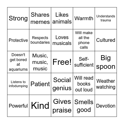 ARE YOU AURIK'S TYPE? Bingo Card