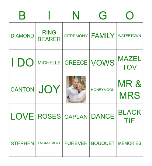 MICHELLE'S BRIDAL SHOWER Bingo Card
