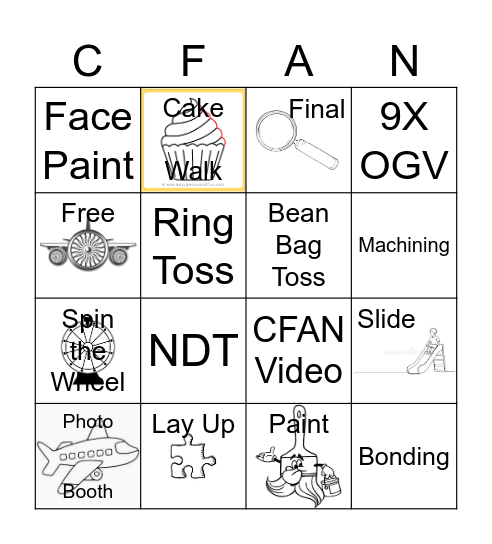 CFAN Bingo Card