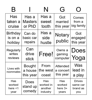 MX Offsite Bingo Card