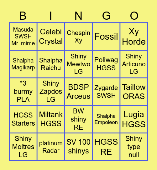 meskles race Bingo Card