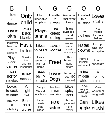 Clinic Retreat Bingo Card