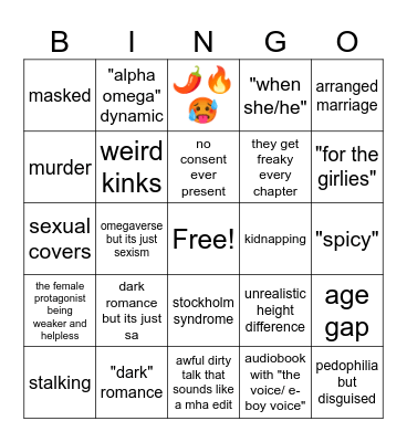 booktok bingo Card