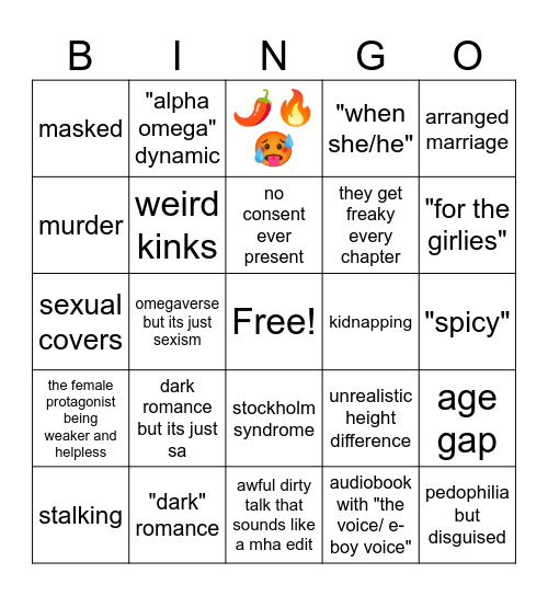 booktok bingo Card