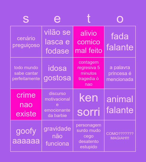 Barbie da silva Bingo Card