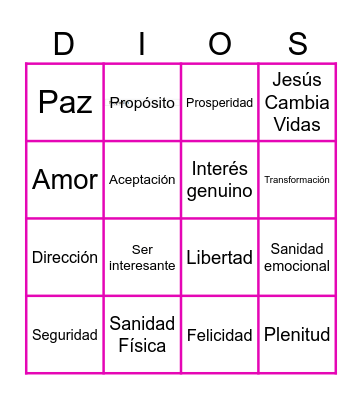 LOTERIA Bingo Card
