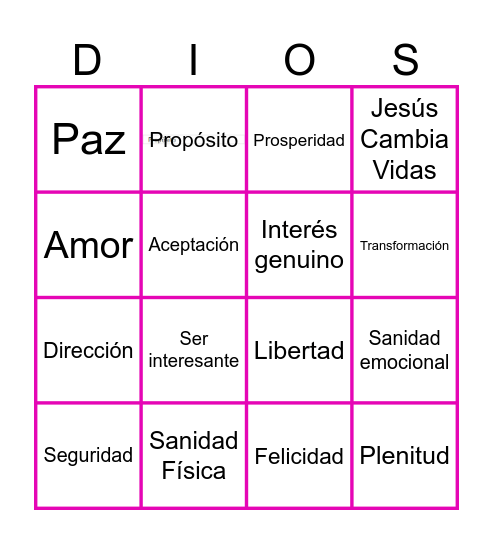 LOTERIA Bingo Card