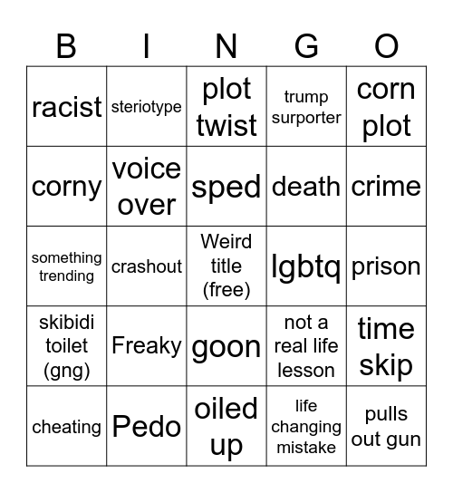 Tmr's Tchngs bingo Card