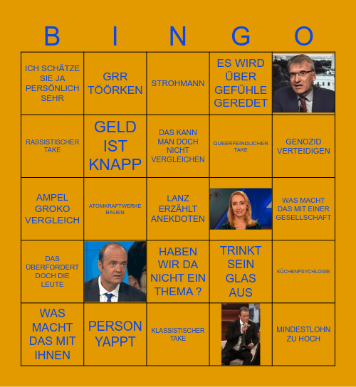 LANZ BULLSHITBINGO Card