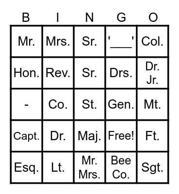 Plankton Strokes Bingo Card