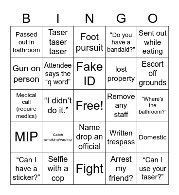 Fair bingo 2025 Bingo Card