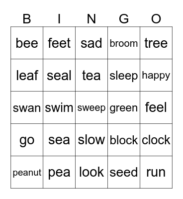 Beige Bingo Card