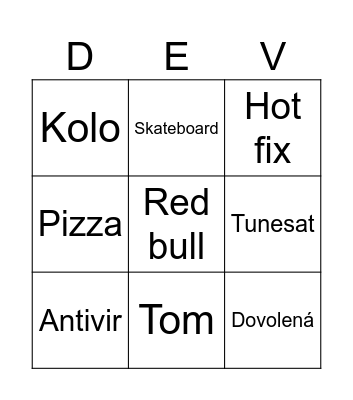 retro bingo card Bingo Card