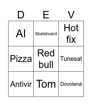 retro bingo card Bingo Card