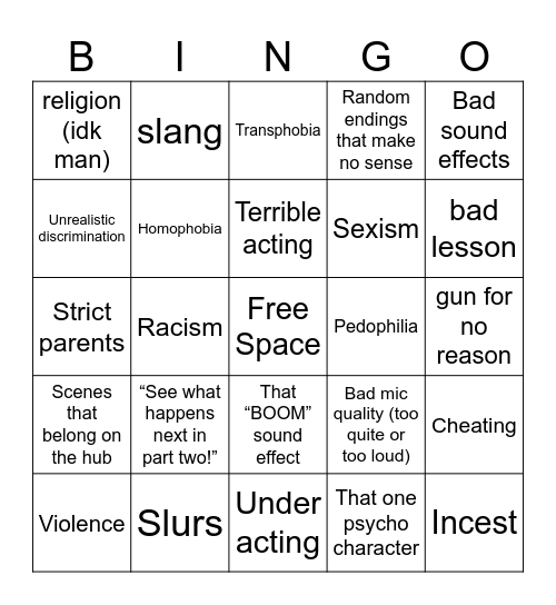 Tomorrow’s Teachings Bingo Card