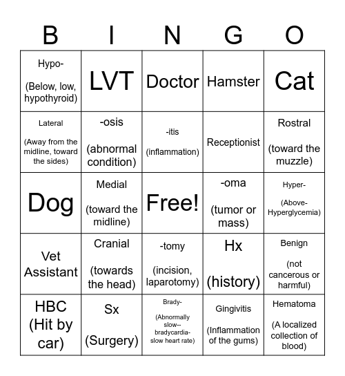 RAH BINGO! Bingo Card