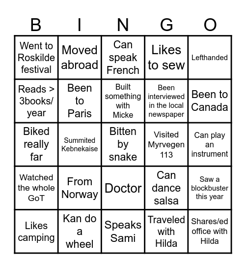 Bröllopsbingo! Bingo Card