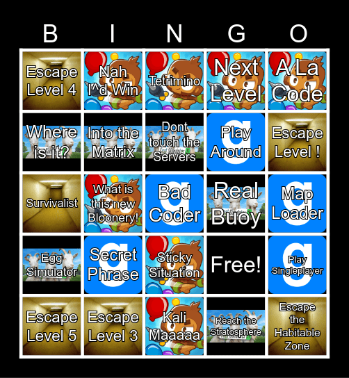 Achievement Bingo Card