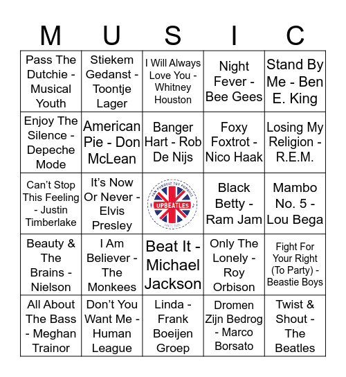 Ronde 1 #1 Bingo Card