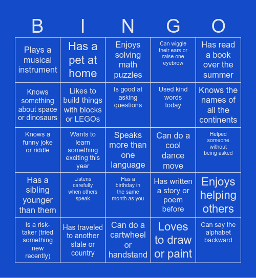 Bingo Buddy Hunt Bingo Card