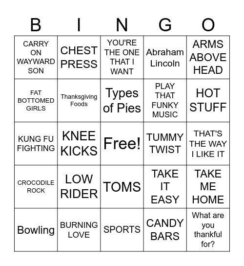 WILD CARD BINGO Card