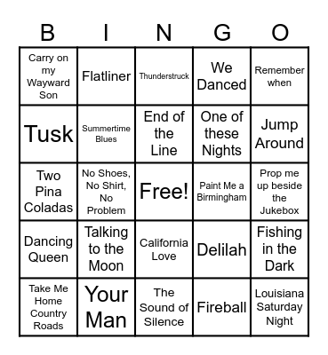 P&G Birthday List Bingo Card