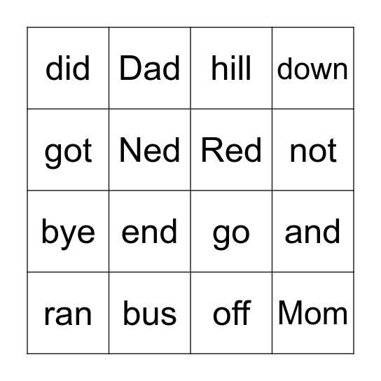 BB 2.6 Bingo Card