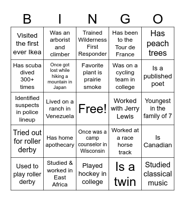 2025 Sustainability Social Bingo Card