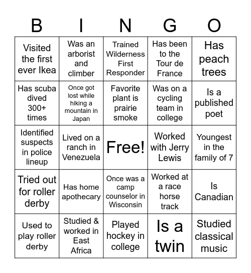 2025 Sustainability Social Bingo Card