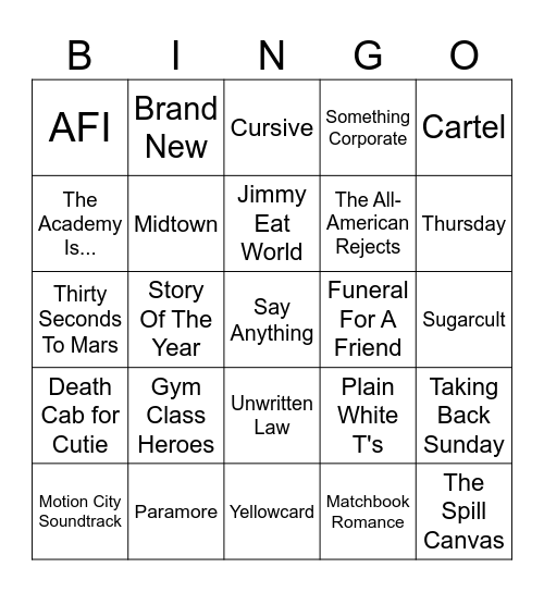 Game #2 - You're Not Even My Real Dad, Todd! Bingo Card