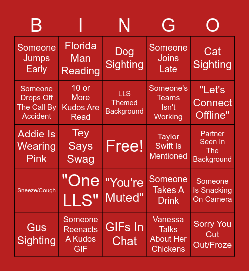 July Monthly Milestones Bingo Card