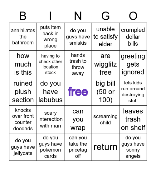 TLK Bingo UPDATED Bingo Card