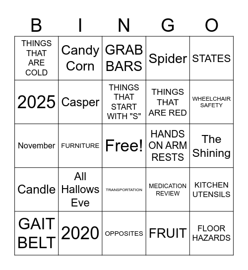 Group BINGO Card