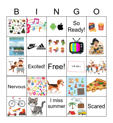 Hello, Stranger! Bingo Card