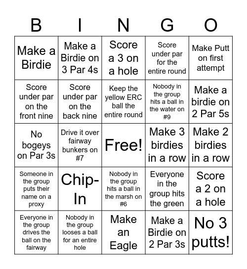 2025 Ladies Guest Day Bingo Card